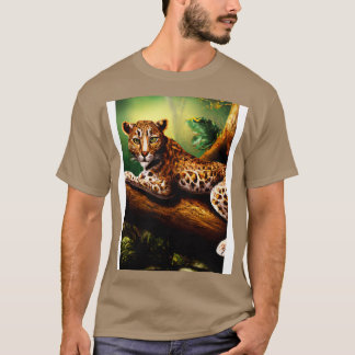 Camiseta Leopardo mente na árvore 1