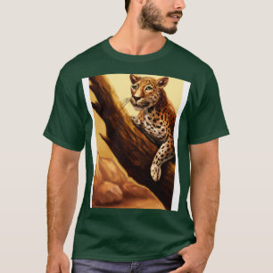 Camiseta Leopardo mente na árvore 2