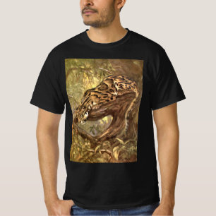 Camiseta Leopardo nublado por Cisne-CE, animais selvagens d