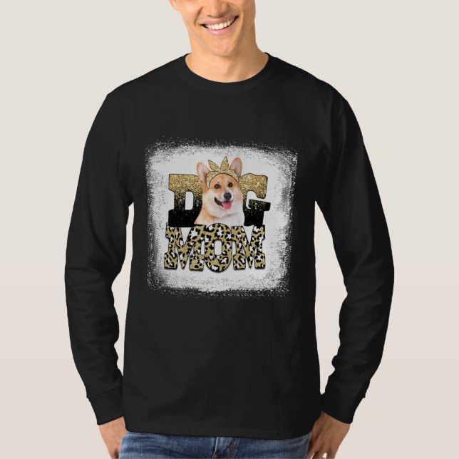 Camiseta Leopardo Ocidental Pembroke Welsh Corgi Mãe da Mãe (Frente)