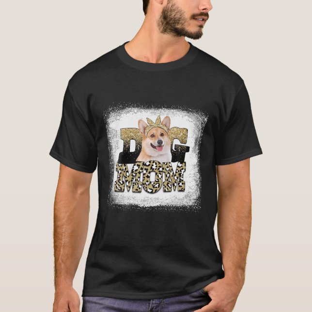 Camiseta Leopardo Ocidental Pembroke Welsh Corgi Mãe da Mãe (Frente)