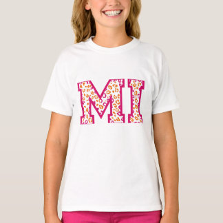 Camiseta Leopardo Print Michigan