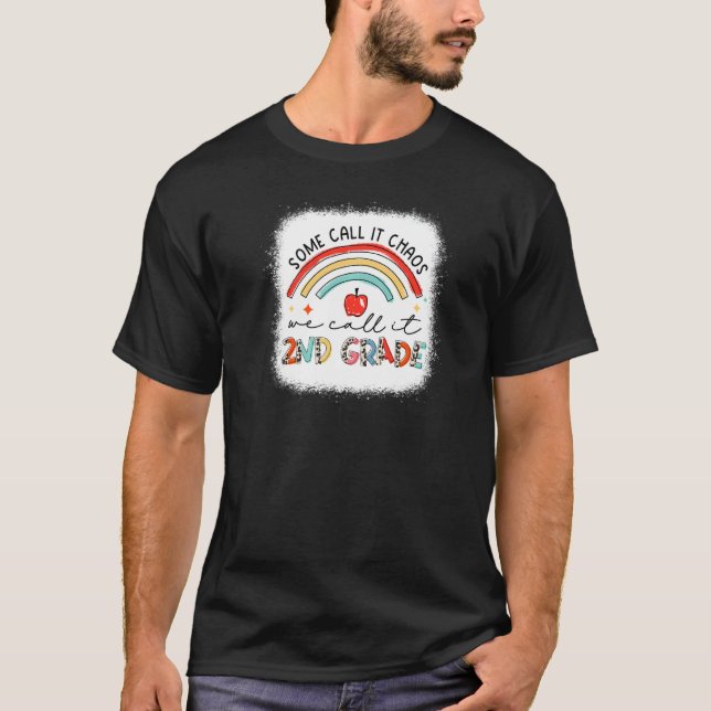 Camiseta Leopardo Rainbow Alguns Chamam De Caos Chamamos De (Frente)
