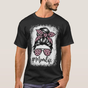 Camiseta Leopardo Rosa Mãe Dia de as mães Sangrado