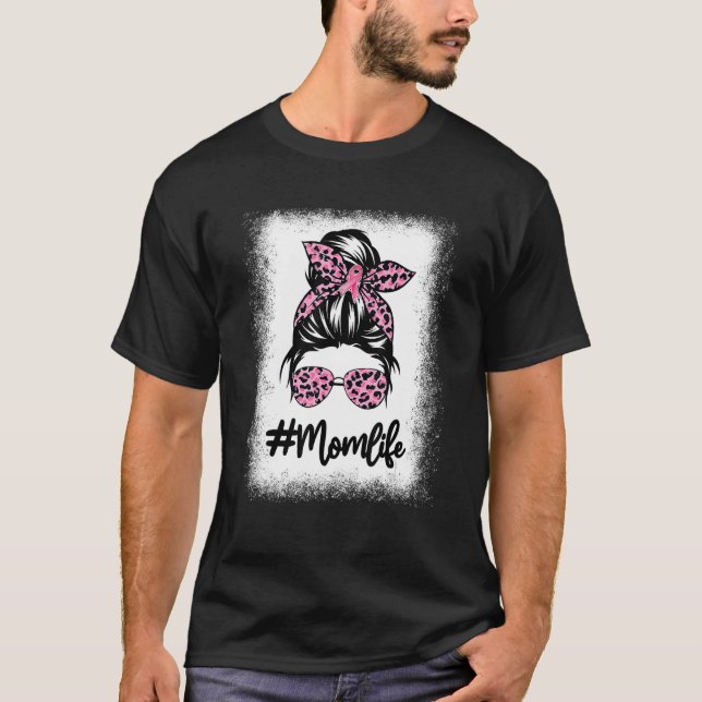 Camiseta Leopardo Sangrento Rosa Mãe Vida Má Mama Má Mama M (Frente)