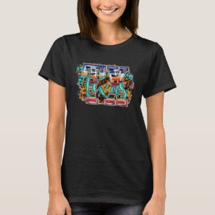 Camiseta Leopardo Serape Turquoise Texas TX Girl Cowgirl Ho