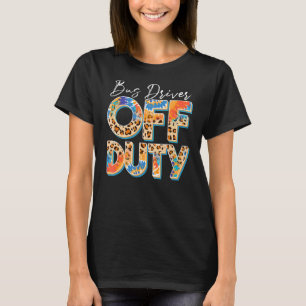 Camiseta Leopardo Tie Dye Bus Off-Duty Na Escola Do Dia Pas