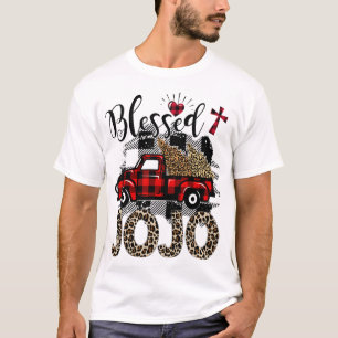 Camiseta Leopardo Vermelho abençoou Jojo melhor presente pa