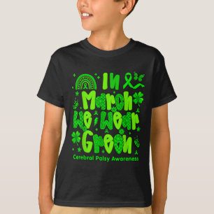 Camiseta Leopardo xadrez em março usa verde paralisia cereb