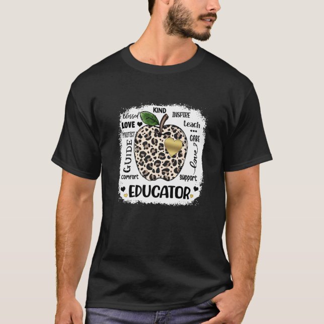 Camiseta Lepard Apple Educator Love Care Inspire B (Frente)