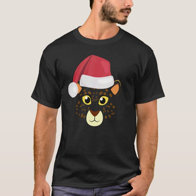 Camiseta Lepard Face Animal Grande Rosto Bonito Figurino Cr (Frente)