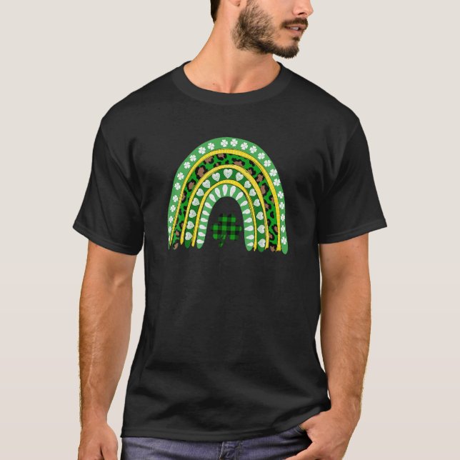 Camiseta Lepard Rainbow Irish Shamrocks L (Frente)
