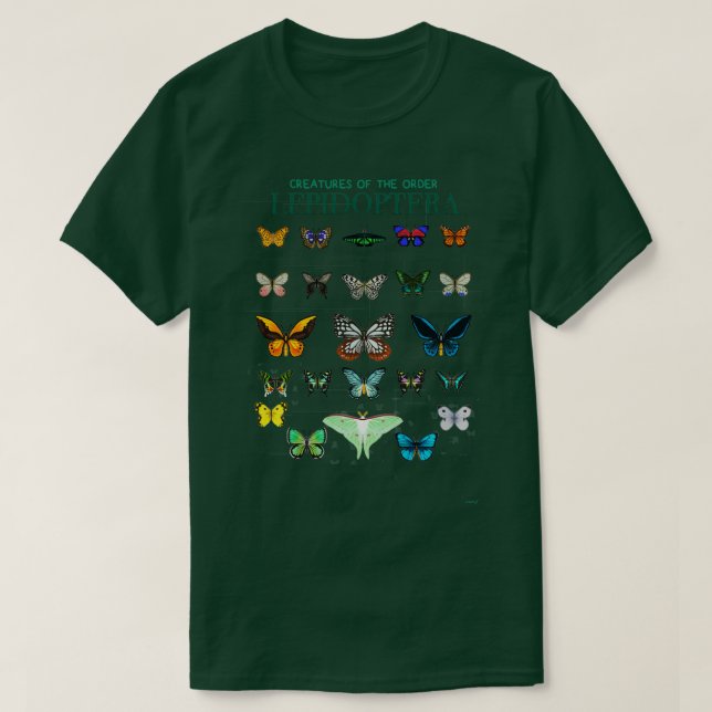 Camiseta Lepidoptera (Frente do Design)