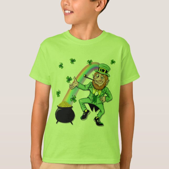 Camiseta Leprechaun afortunado (Frente)
