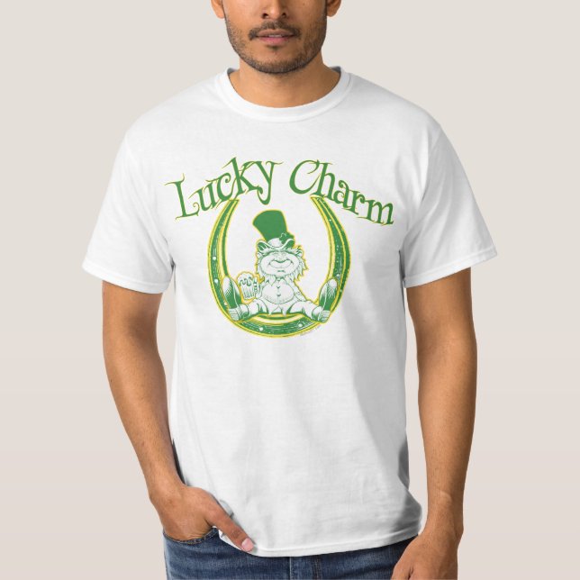Camiseta Leprechaun afortunado do encanto (Frente)