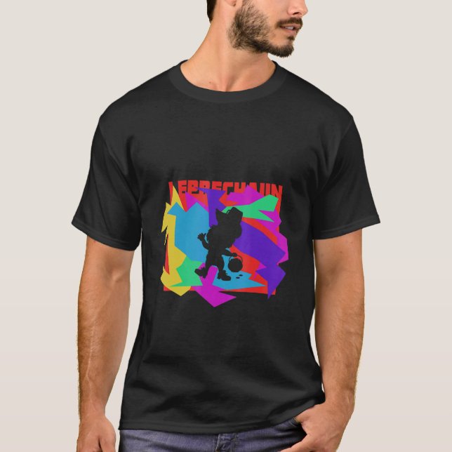 Camiseta Leprechaun Animal Mosaik Quebra-cabeça (Frente)