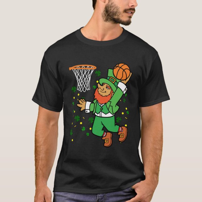 Camiseta Leprechaun Basball Dunk Saint Patrick Day Boy (Frente)
