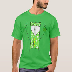 Camiseta Leprechaun Costume Irish Tuxedo Funny Kids Patte R