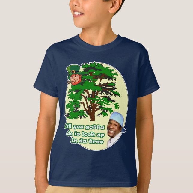 Camiseta Leprechaun da árvore (Frente)