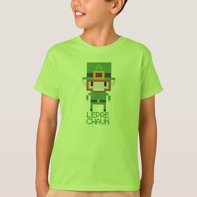 Camiseta Leprechaun de 8 bits (Frente)