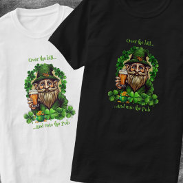 Camiseta Leprechaun de Ditado Engraçado Além da Montanha Co