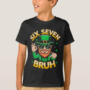 Camiseta Leprechaun Dia de São Patrício Meninos 67 Meme Six