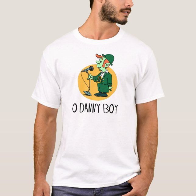 Camiseta Leprechaun do canto do menino de O Danny (Frente)