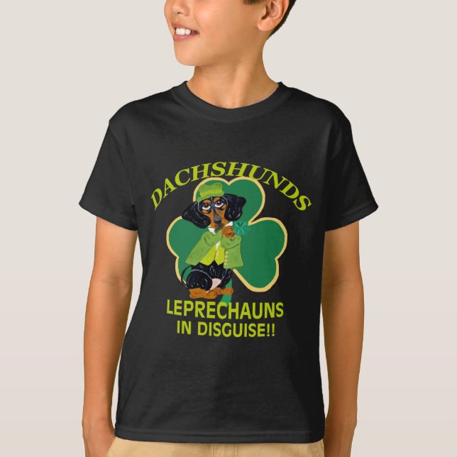 CAMISETA LEPRECHAUN DO DACHSHUND (Frente)