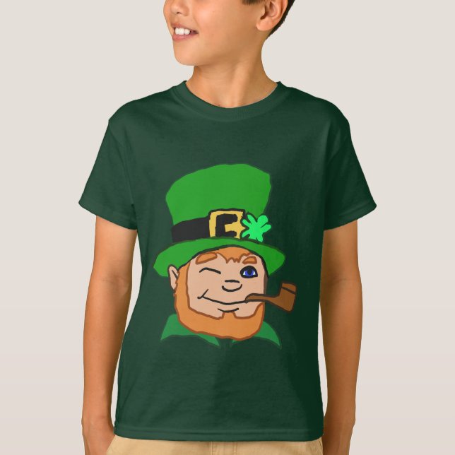 Camiseta Leprechaun dos desenhos animados (Frente)