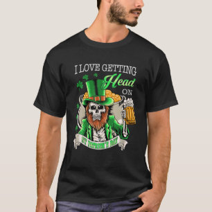 Camiseta Leprechaun Eu Adoro Pegar Cabeça Na Rua De Cervej