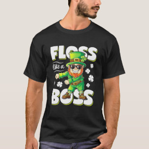 Camiseta Leprechaun Floss Como Um Boys De Dia de São Patr