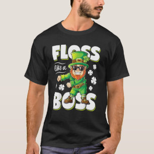 Camiseta Leprechaun Floss Como Um Boys De Dia de São Patríc