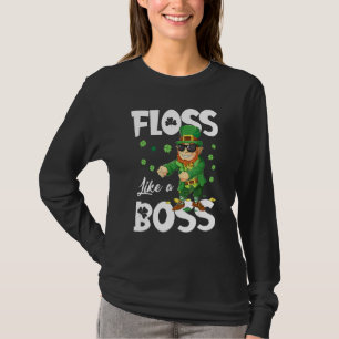 Camiseta Leprechaun Floss Como Um Boys De Dia de São Patríc