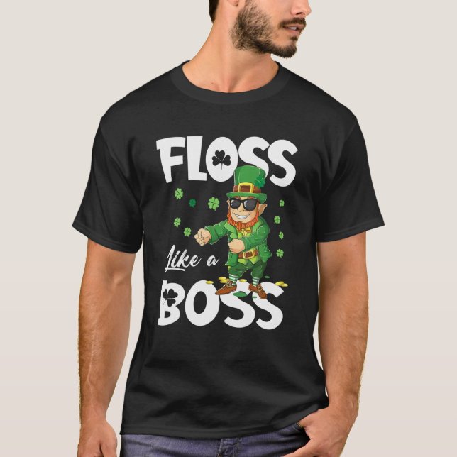 Camiseta Leprechaun Floss, Como Um Dia de São Patrício Chef (Frente)