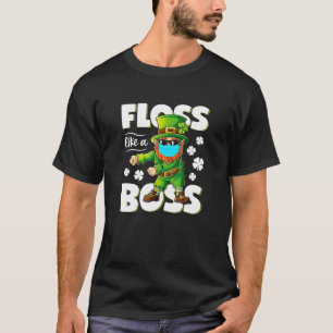 Camiseta Leprechaun Floss Como Um Presente De Dia de São Pa