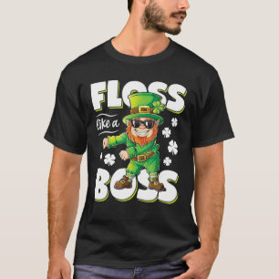 Camiseta Leprechaun Floss-Like-A-Boss-Ruas-Patricks-Day-Fun
