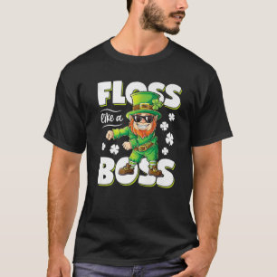Camiseta Leprechaun Floss-Like-A-Boss-Ruas-Patricks-Day-Fun