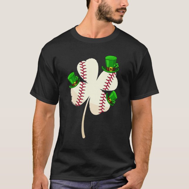 Camiseta Leprechaun Hat Baseball Lover Lucky Shamrock St Pa (Frente)