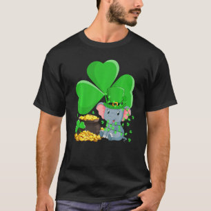 Camiseta Leprechaun Hat Shamrock Leaf Elephant St Patrick S