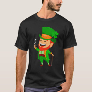 Camiseta Leprechaun Irish Clover Dia de São Patrício Green