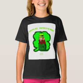 Camiseta Leprechaun Magic Girls Black Basic T Shirt