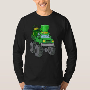 Camiseta Leprechaun Monster Truck Shamrock Rua Patrick Day 
