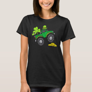Camiseta Leprechaun Monster Truck Shamrock Rua Patrick Day