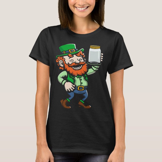 Camiseta Leprechaun Moonshine Jar St Paddys Day Happy St Pa (Frente)