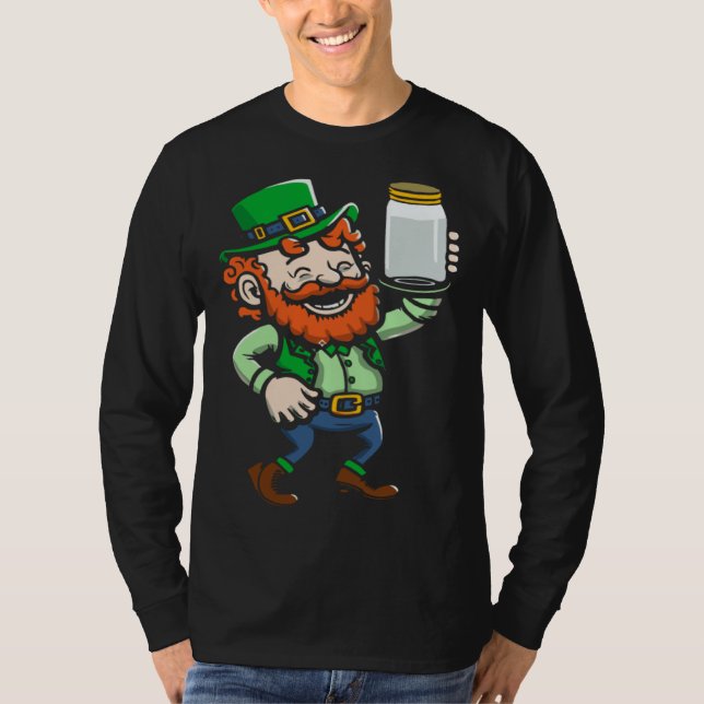 Camiseta Leprechaun Moonshine Jar St Paddys Day Happy St Pa (Frente)