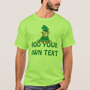Camiseta Leprechaun pequeno - adicione seu próprio texto