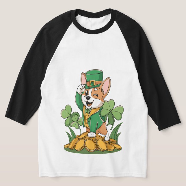 Camiseta Leprechaun Pup Shenanigans (Postura )