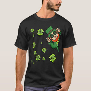 Camiseta Leprechaun Saint Patricks Boys Crianças Mulheres Í