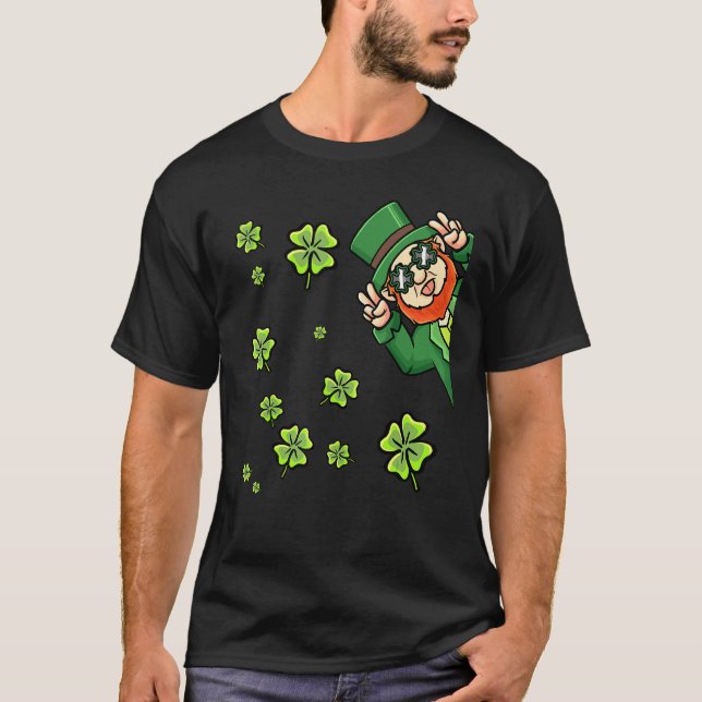 Camiseta Leprechaun Saint Patricks Boys Crianças Mulheres Í (Frente)