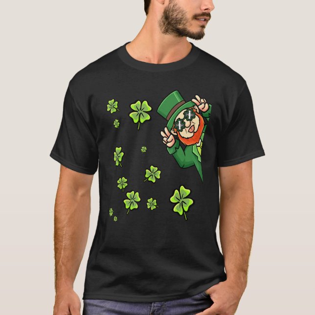 Camiseta Leprechaun Saint Patricks Boys Crianças Mulheres Í (Frente)